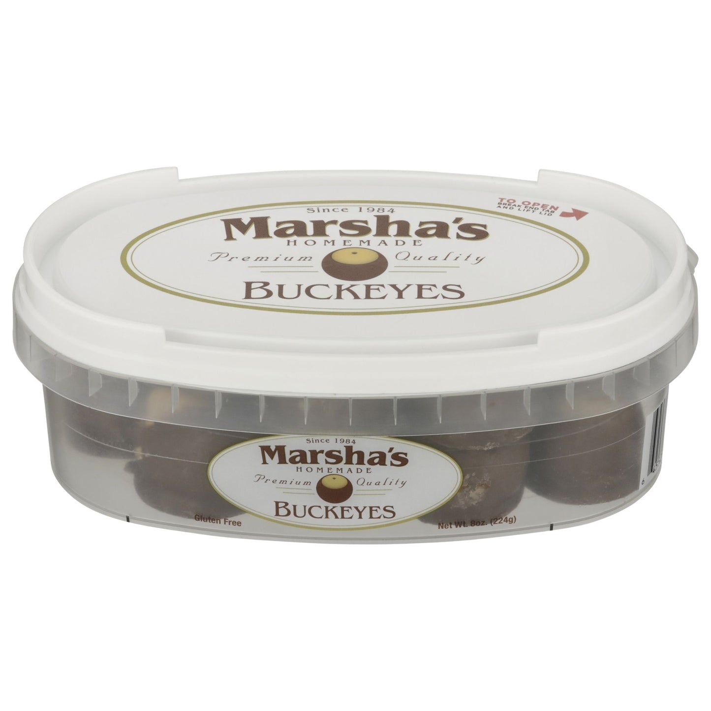 4, Deli Containers of Homemade Candy Buckeyes.